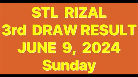 stl rizal result today 9pm